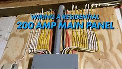 How To Wire A Residential 200 Amp Main Panel