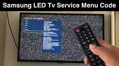 Samsung Led Tv Service Menu Code