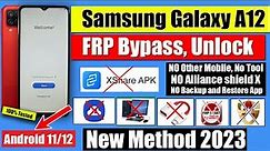 SAMSUNG A12 FRP BYPASS WITHOUT PC NEW METHOD 2024
