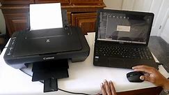 Canon Pixma MG 2550S How to Set Up, Scan to Window, Quick Test & Document save to Desktop