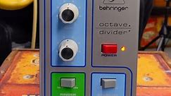 Behringer Octave Divider Effects Pedal Demo #guitarmanifesto