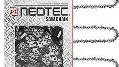 NEO-TEC 14 Inch Chainsaw Chain S52 3/8" LP Pitch, 0.050" Gauge, 52 Drive Links Fits Echo, Poulan, Homelite Chainsaw and More (3 Chains)
