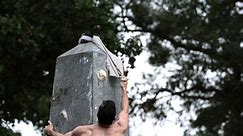 U.S. Naval Academy plebes cap their first year with greasy, grueling Herndon Climb