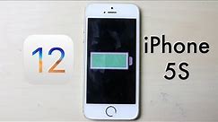 iOS 12 OFFICIAL Battery Life On iPHONE 5S! (Review)
