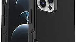 OtterBox iPhone 12 & iPhone 12 Pro Commuter Series Case - BLACK, slim & tough, pocket-friendly, with port protection