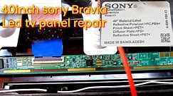 40inch Sony Bravia Led tv blank screen problem repair