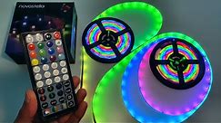 Novostella Waterproof LED Strip Light 12M Unboxing and Setup With Rainbow Colours and Music Sync