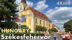 Székesfehérvár HUNGARY - walking tour through the heart of the city 2023 | 4K