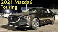 First Look | 2021 Mazda6 Touring at night in Machine Gray