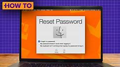 How to reset your password on a Mac if you're locked out