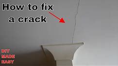 How to fix a crack in a wall or ceiling - DIY