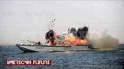 Brutally! 16 Iranian guards ships hit by US navy in Strait of Hormuz