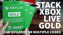 Can You Stack Xbox Live Gold Codes – How to Redeem and Extend Xbox Live Gold Subscription
