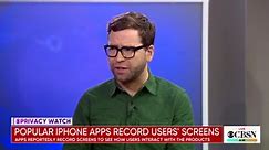 Popular iPhone apps may be recording your screen