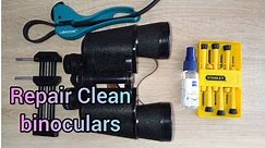 How To Disassemble Binoculars At Home clean the lenses repair Double vision lornetka Fernglas
