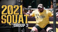 700 lbs (317.5 kg) Squat for Reps | 2021 World's Strongest Man | Group Three
