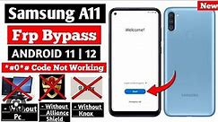 Samsung A11 Android 12 Frp Bypass /Unlock Google Account Lock Withoutt Pc | Without Restore Data
