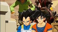 Goku & Vegeta Met Some Cowboys In Fortnite! OMG! #epicpartner #fortnite #anime #shorts