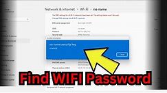 How To Find WIFI Password on Windows 11