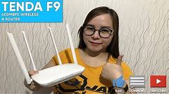 Unboxing Tenda F9 600Mbps WiFi Wireless N Router with English Manual