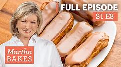 Martha Stewart Makes Puff Pastry 3 Ways (Éclair, Creme Puffs) | Martha Bakes S1E8 "Pâte à Choux"
