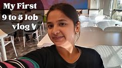 My First 9 to 5 Job | Life of 9 to 5 job in Mumbai | Mumbaichi Muskan