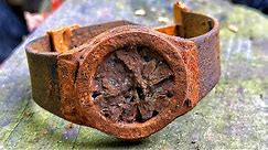 Restoration old rusty Hublot Classic Fusion Titanium Watch
