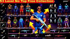 🥶 Garena Free Fire 🫨 53 Level No Top Up Id 😏 Free Collection Video ❕️