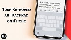 How to Easily Select Text on iPhone using Keyboard as Trackpad