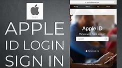 How to Login Apple ID Account On Laptop 2021?