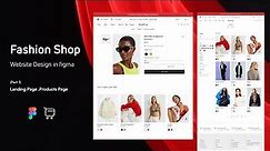 Figma : Fashion Shop Design Using Figma Step By Step + Responsive + Auto Layout | Part 1