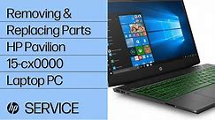 Removing & replacing parts for HP Pavilion 15-cx0000 | HP Computer Service
