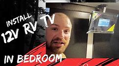 12 Volt RV TV Bedroom Install DIY
