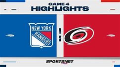 NHL Game 4 Highlights: Hurricanes 4, Rangers 3