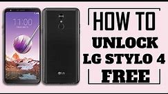 How to unlock LG Stylo 4