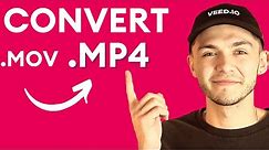 How to Convert .MOV to .MP4 Online for FREE