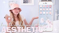 How to make your iPhone AESTHETIC! 🤩🤍🌸 | Coco's World