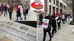 Washington Post staff walks out in their biggest labor protest in 48 years