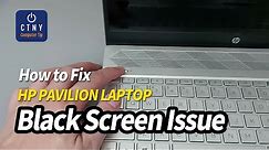 How to fix HP Laptop Black Screen - Power on but No Display LED Blinking issue
