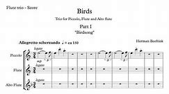 Herman Beeftink - "Birds" Flute Trio (Complete)