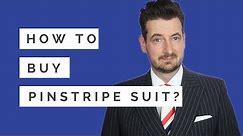 Pinstripe Suit. What to match Pinstripe Suit with? How to wear pinstripe suit?