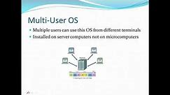 Single User OS vs Multi-User OS