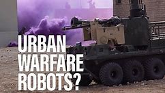 Army units practice urban combat with robots