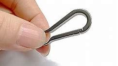 Small Titanium Carabiner, Lightweight Tiny Carabiner Clips for Backpacks, Handbags, Water Holding, Keychains, 1pc a Pack