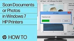 How to Scan a Document or Photo from Your HP Printer to PC in Windows 7 | HP Printers | HP Support