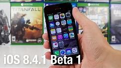 iOS 8.4.1 Beta 1: What's New?