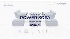 Power Recliner Sofa Assembly Video