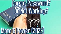 Moto G Power (2022): Forgot Password, PIN or Pattern? (Master Hard Factory Reset)
