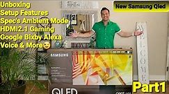 NEW Samsung Q90 QLED 4K Hdr TV🤩 Unbox ProSetup Guide😉 Detailed Spec's Features Audio Hdmi2.1 VRR🤩👍