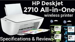 HP Deskjet 2710 All-in-One wireless Printer (Full specifications and Review)